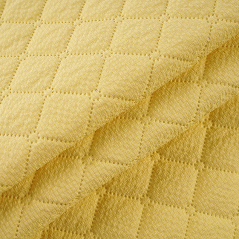 BH-12# Bubble Grid 120g Imitation Silk Cotton Polyester Viscose Cloth